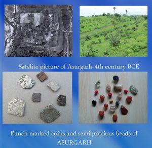 Ashurgarh runis , a satellite view and some old ornamets