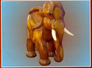 Famous Kalahandi Wood Carving works of Elephant